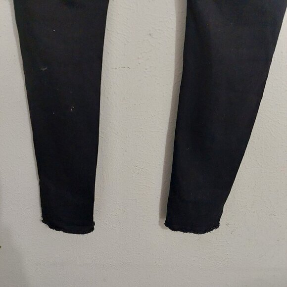 KanCan Womens Naya High Rise Super Skinny Jeans Sz 5/26 Black Distressed Stretch - Picture 8 of 11